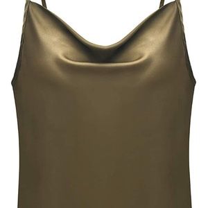 Spaghetti Strap Silk Tank Top